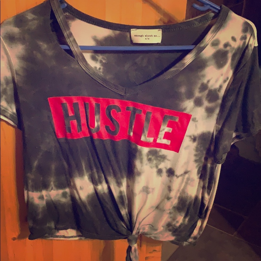 Crop top hustle t-shirt